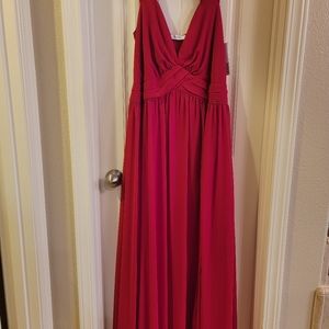 Red evening gown